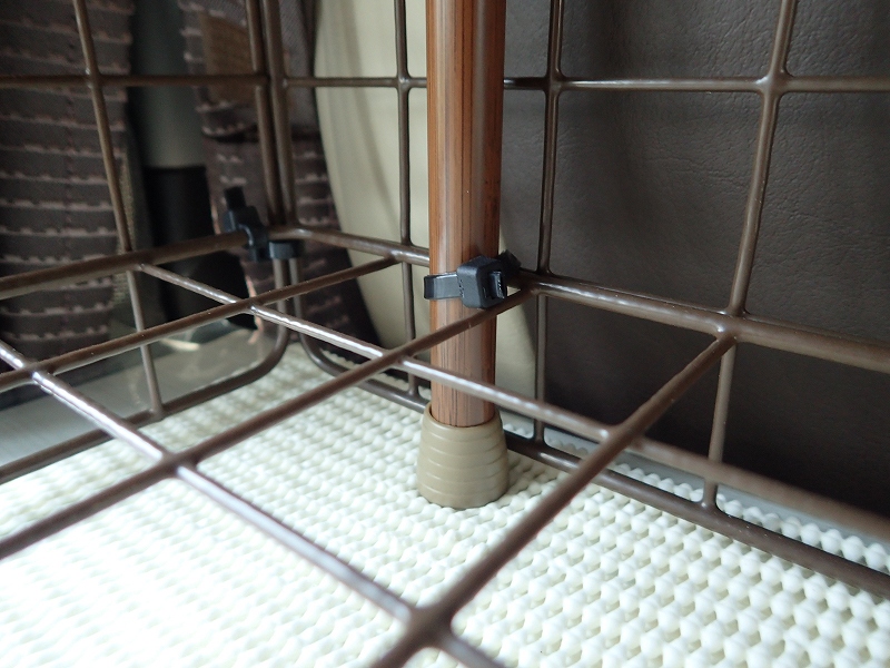 棚、つっぱり棒、結束バンド